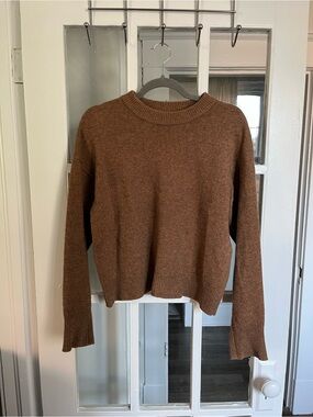 Frank & Oak Chestnut Brown Crewneck Sweater